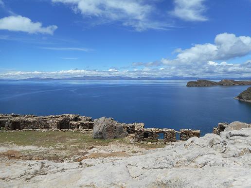 Der Titicacasee von der Isla del Sol