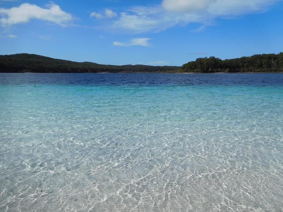 klares Wasser am Lake Mackenzie