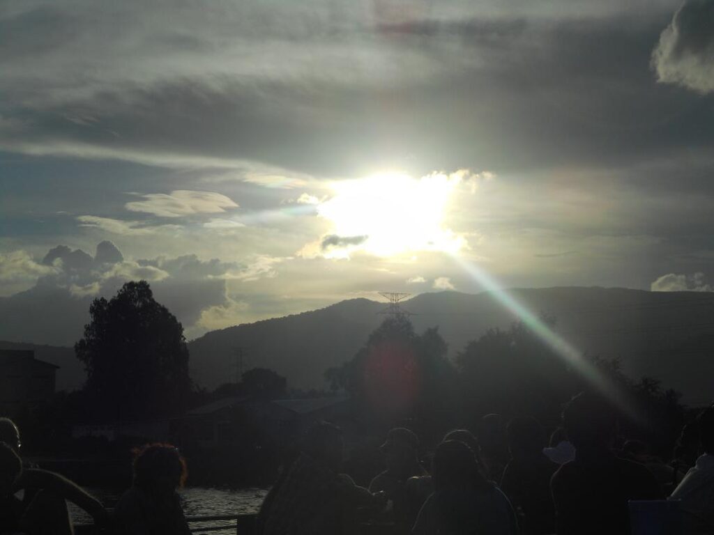 Für einen schönen Sonnenuntergang war es zu bewölkt