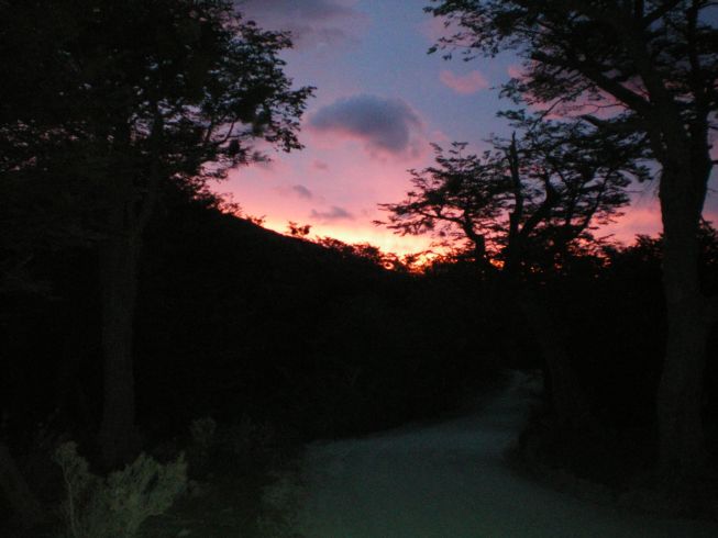 Abendrot schlecht Wetter droht..