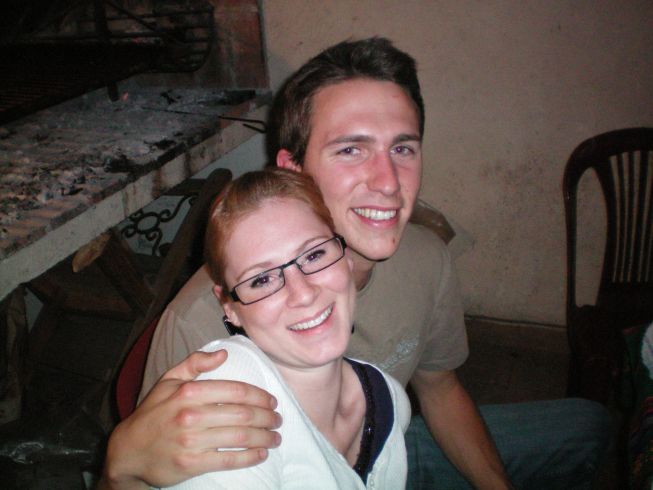 Anja und Sebastian, mein Mitbewoher aus Frankreich