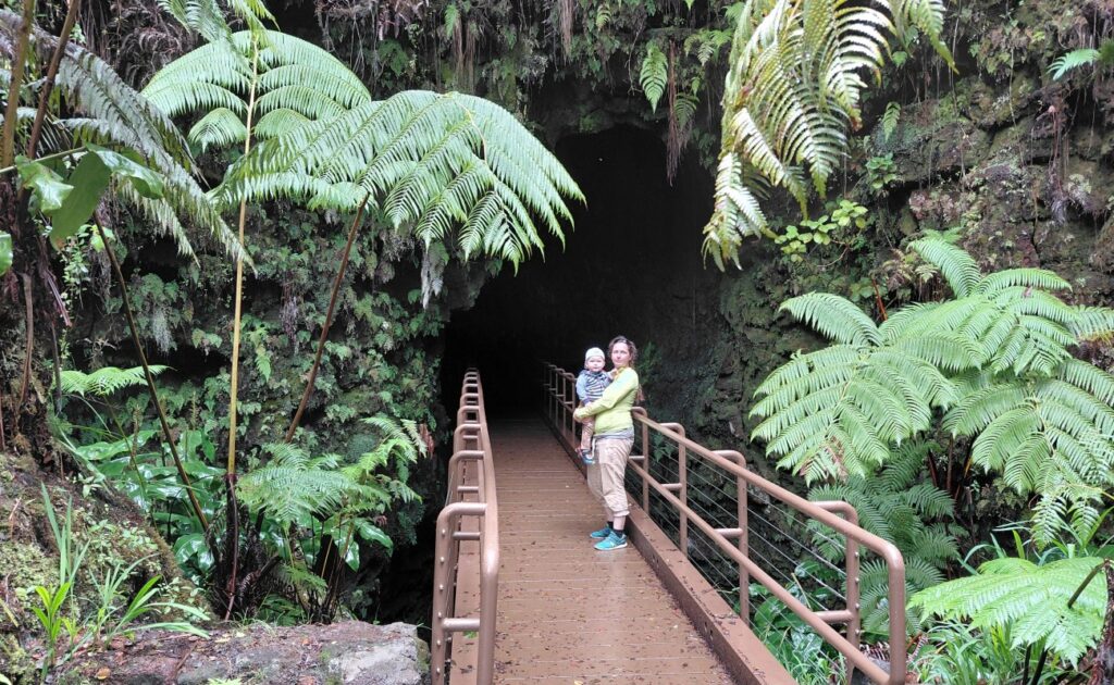 Eingang zu den Lava Tubes